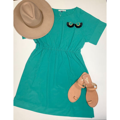 Stephanie Dress in Emerald-W Dress-Graceful & Chic Boutique, Family Clothing Store in Waxahachie, Texas