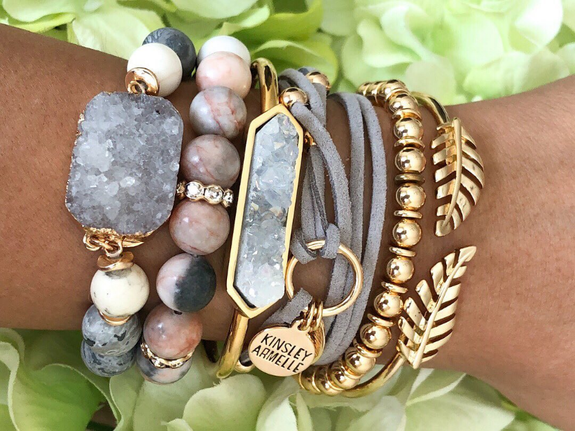 Stone Collection - Dusk Bracelet-W Jewelry-Graceful & Chic Boutique, Family Clothing Store in Waxahachie, Texas