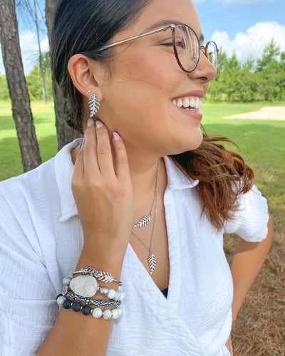 Stone Collection - Silver Pepper Bracelet-W Jewelry-Graceful & Chic Boutique, Family Clothing Store in Waxahachie, Texas