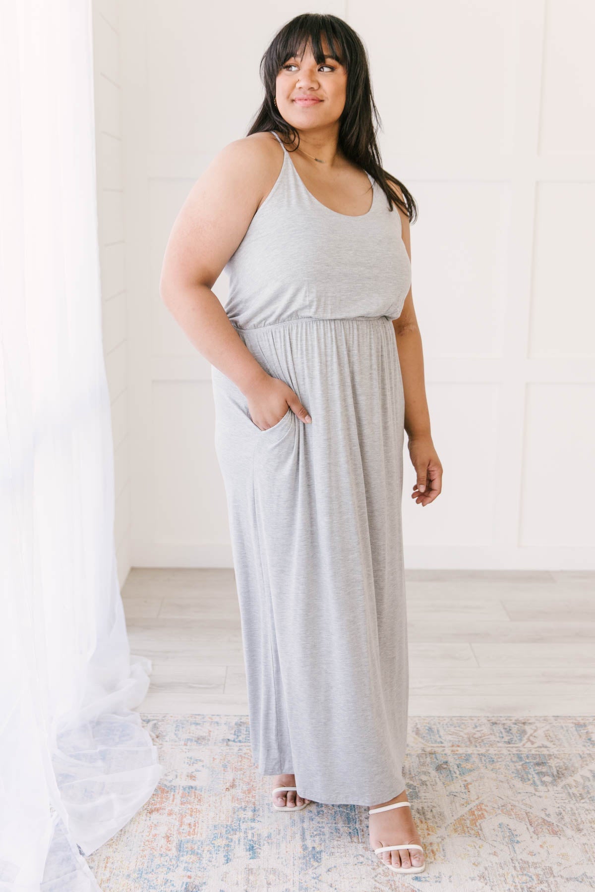 Summer Haze Maxi in Gray-W Dress-Graceful & Chic Boutique, Family Clothing Store in Waxahachie, Texas