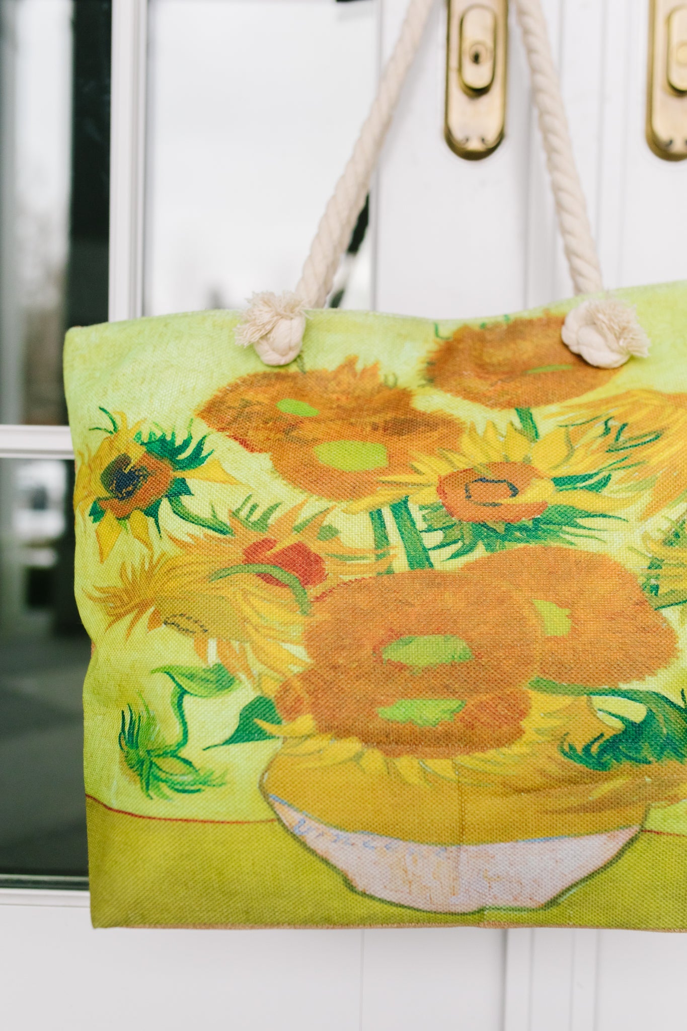 Sunflower Painting Tote-Womens-Graceful & Chic Boutique, Family Clothing Store in Waxahachie, Texas