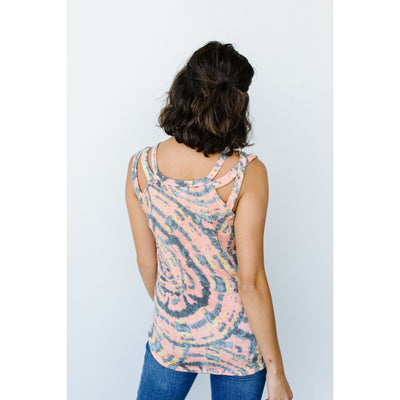 Swirl Power Criss Cross Top-Womens-Graceful & Chic Boutique, Family Clothing Store in Waxahachie, Texas