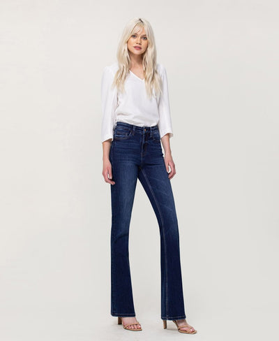 Little Sunshine - High Rise Mini Flare Jeans | The Perfect Pair-W Bottom-Graceful & Chic Boutique, Family Clothing Store in Waxahachie, Texas