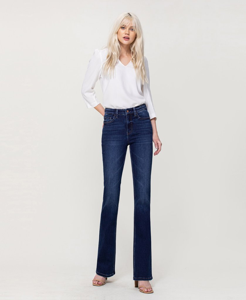 Little Sunshine - High Rise Mini Flare Jeans | The Perfect Pair-W Bottom-Graceful & Chic Boutique, Family Clothing Store in Waxahachie, Texas