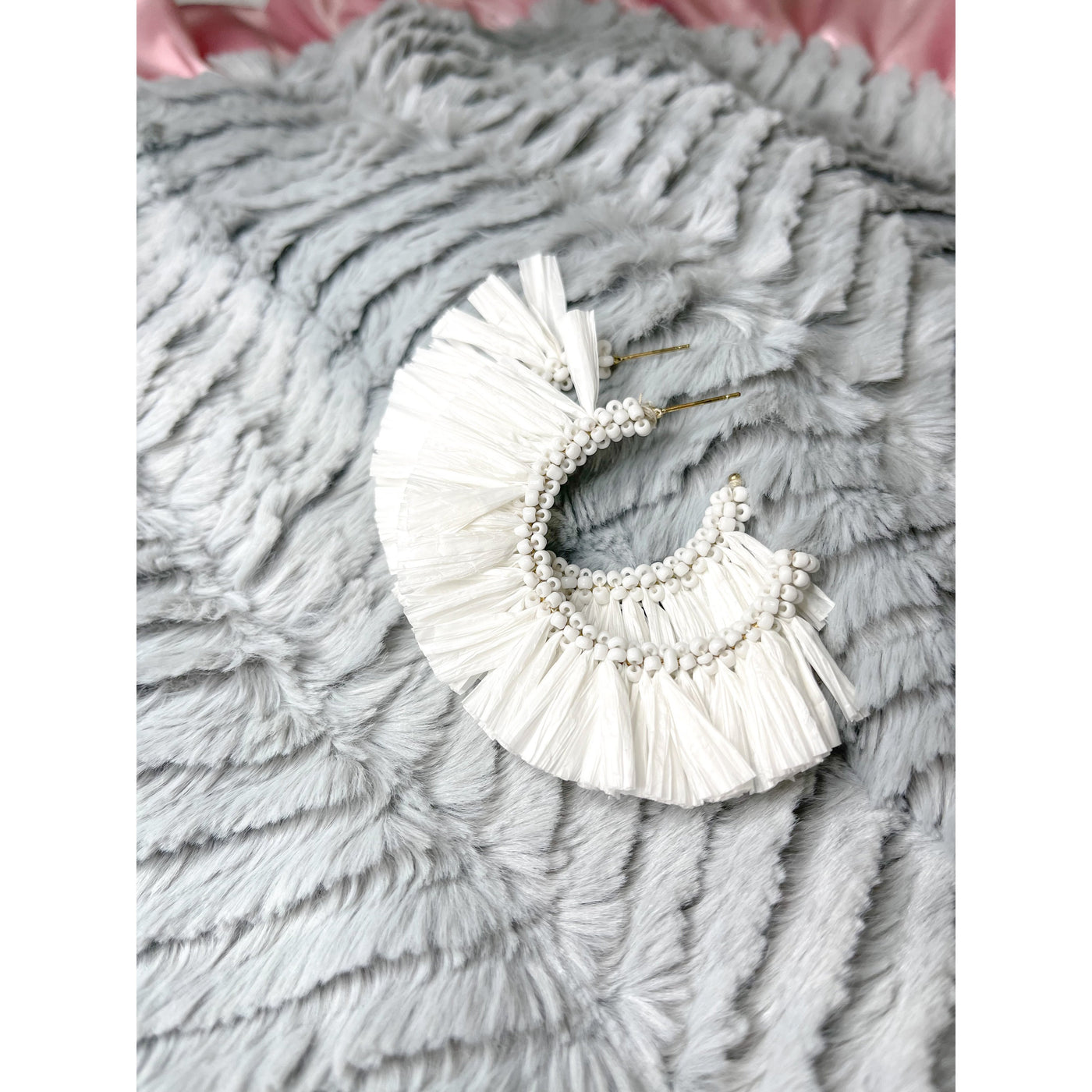 Tailor Made Earrings in White-W Jewelry-Graceful & Chic Boutique, Family Clothing Store in Waxahachie, Texas