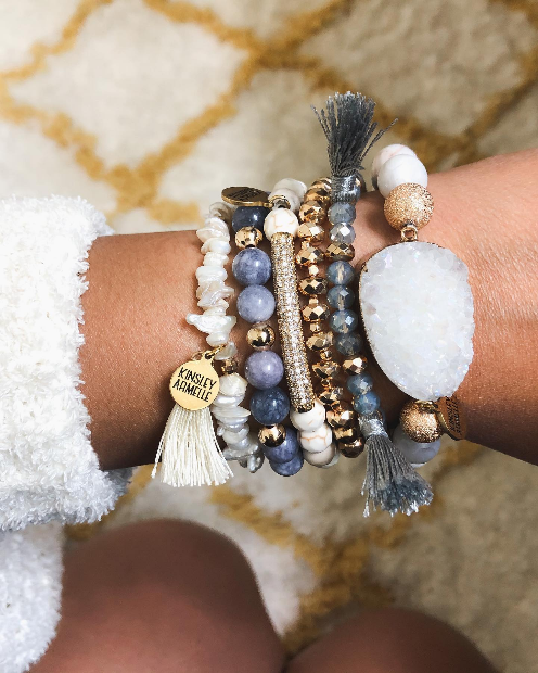 Tassel Collection - Navy Bracelet-W Jewelry-Graceful & Chic Boutique, Family Clothing Store in Waxahachie, Texas