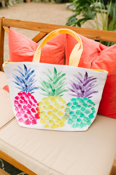 Tropical Pineapple Tote-Womens-Graceful & Chic Boutique, Family Clothing Store in Waxahachie, Texas