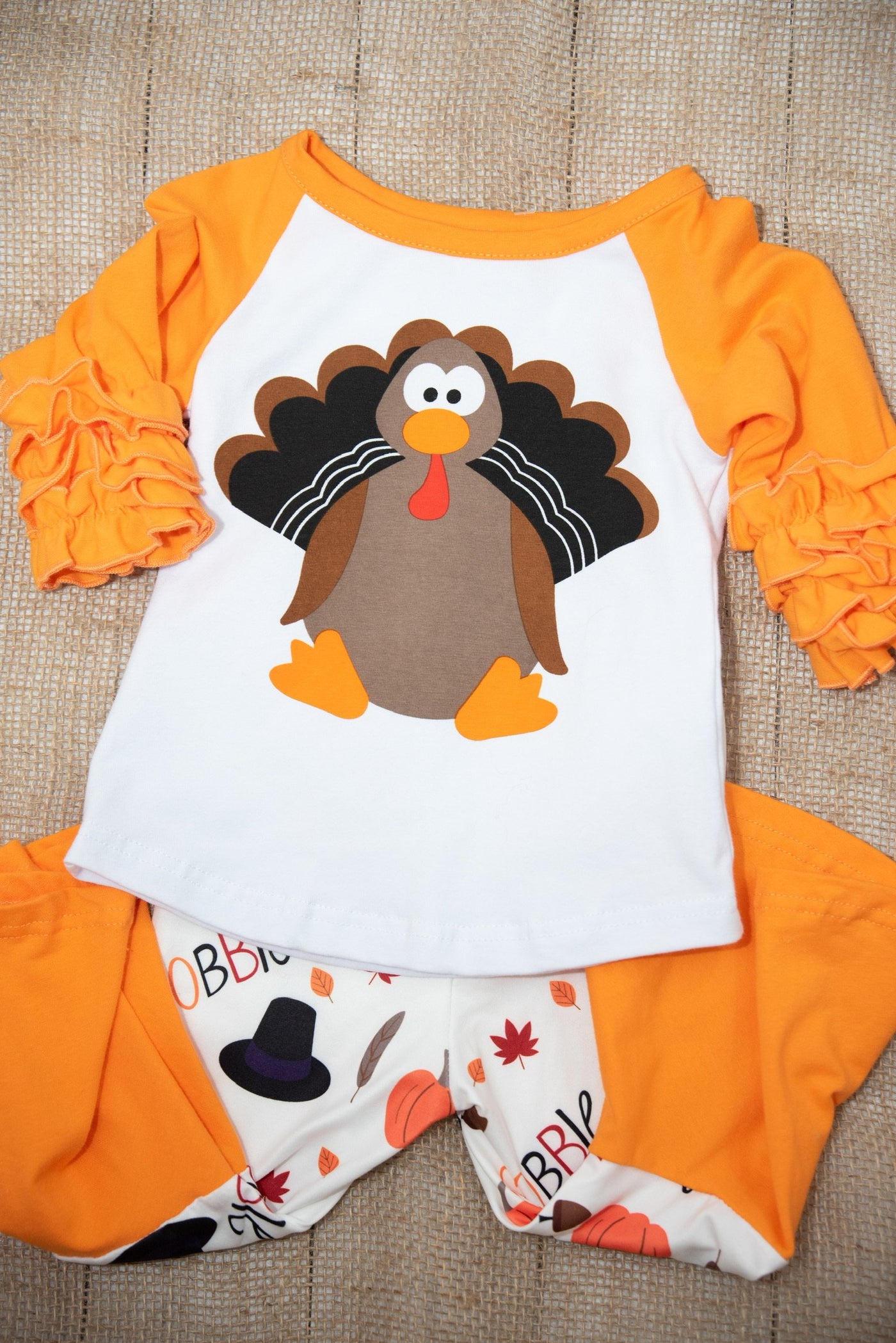 Turkey Raglan Shirt and Bell Bottoms - 2 Piece Set-G Set-Graceful & Chic Boutique, Family Clothing Store in Waxahachie, Texas