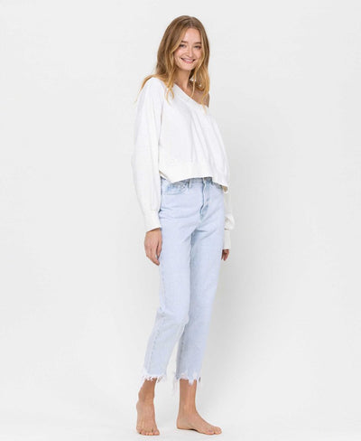 Same Place - Super High Rise Crop Straight Denim Jeans | The Perfect Pair-W Bottom-Graceful & Chic Boutique, Family Clothing Store in Waxahachie, Texas