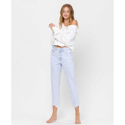 Same Place - Super High Rise Crop Straight Denim Jeans | The Perfect Pair-W Bottom-Graceful & Chic Boutique, Family Clothing Store in Waxahachie, Texas