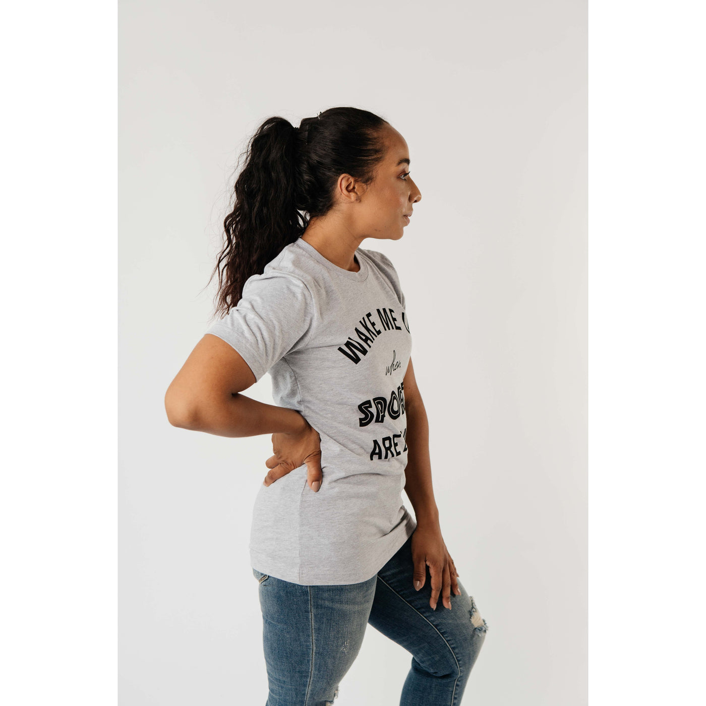 Wake Me Up When Sports Are Back Graphic Tee-W Top-Graceful & Chic Boutique, Family Clothing Store in Waxahachie, Texas