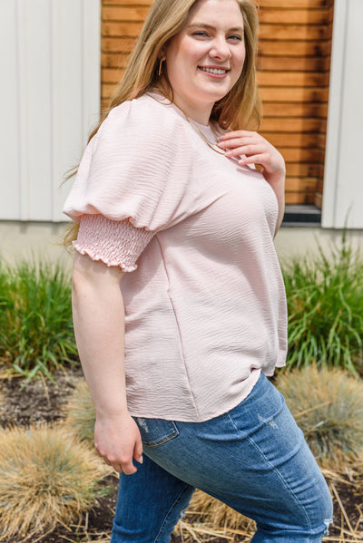 When We Met Light Pink Top-Womens-Graceful & Chic Boutique, Family Clothing Store in Waxahachie, Texas