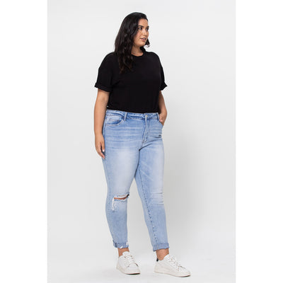 Bethani High Rise Slim Crop with Double Cuff in Plus | The Perfect Pair-W Bottom-Graceful & Chic Boutique, Family Clothing Store in Waxahachie, Texas