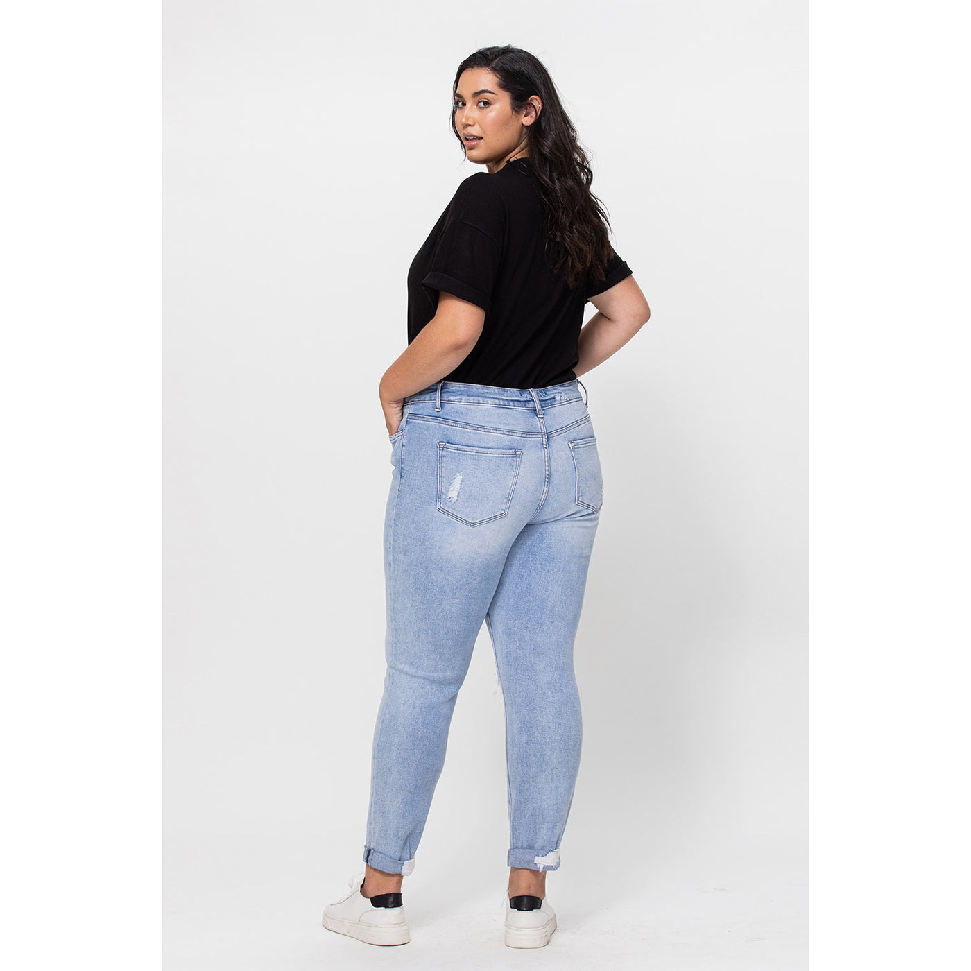 Bethani High Rise Slim Crop with Double Cuff in Plus | The Perfect Pair-W Bottom-Graceful & Chic Boutique, Family Clothing Store in Waxahachie, Texas