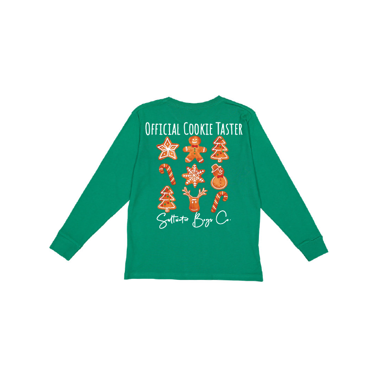 Cookie Tester Long Sleeve Green Tee | The Perfect Pair-B Top-Graceful & Chic Boutique, Family Clothing Store in Waxahachie, Texas