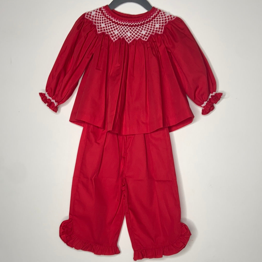 Red Smocked Christmas Set-G Set-Graceful & Chic Boutique, Family Clothing Store in Waxahachie, Texas