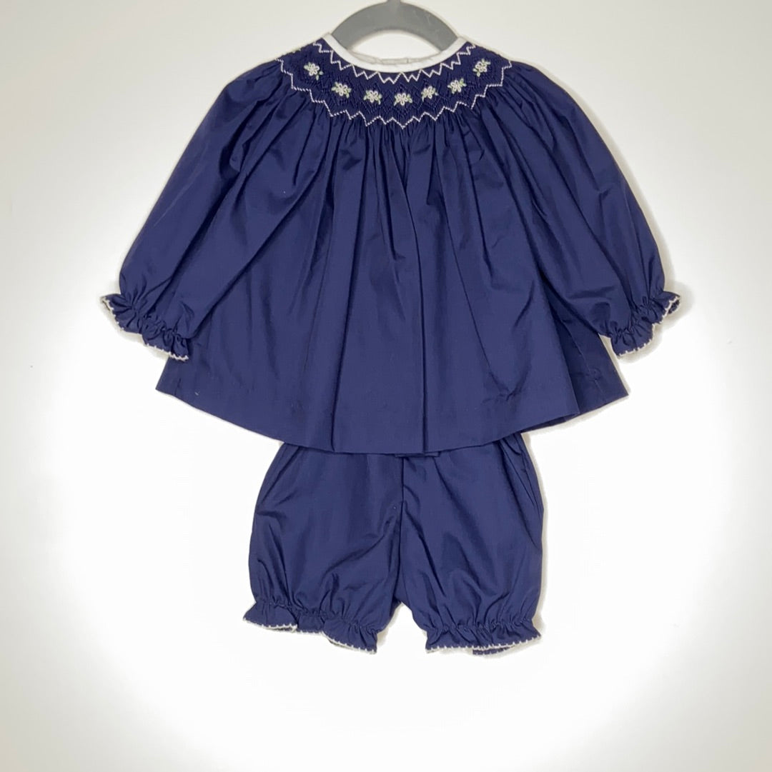 Navy Blue Smocked 2 Piece Set-G Set-Graceful & Chic Boutique, Family Clothing Store in Waxahachie, Texas