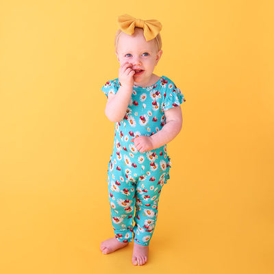 Ladybug Ruffled Capsleeve Romper - Posh Peanut | The Perfect Pair-G Romper-Graceful & Chic Boutique, Family Clothing Store in Waxahachie, Texas