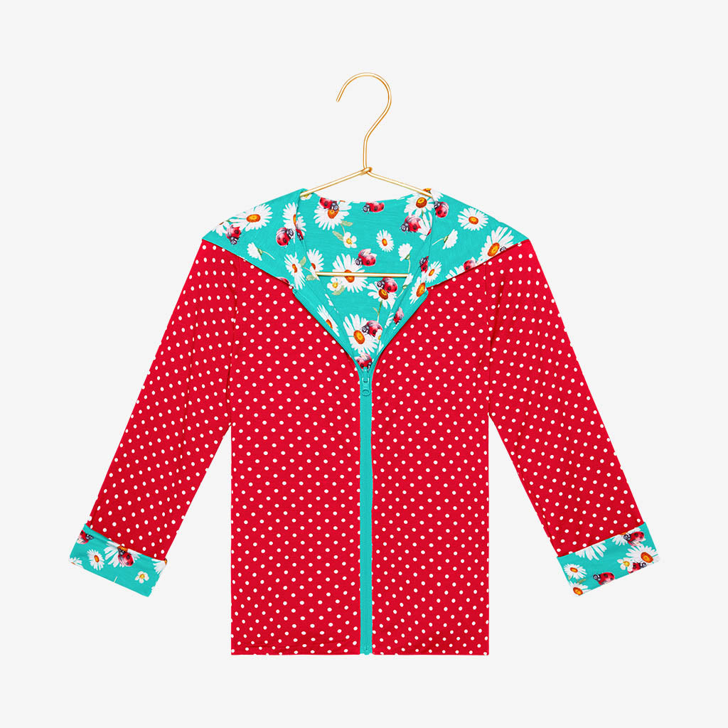 Ladybug Long Sleeve Reversible Jacket - Posh Peanut-G Jacket-Graceful & Chic Boutique, Family Clothing Store in Waxahachie, Texas