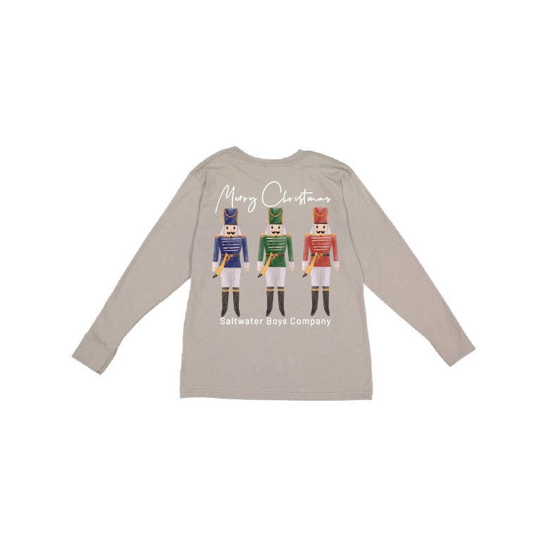Nutcracker Trio Long Sleeve Grey Tee | The Perfect Pair-B Top-Graceful & Chic Boutique, Family Clothing Store in Waxahachie, Texas