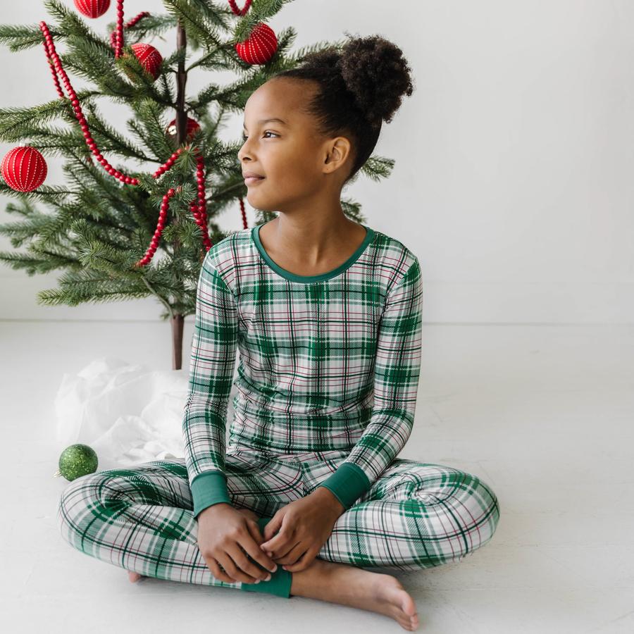 Gender-Neutral Matching Print Snug-Fit Pajama Set for Kids
