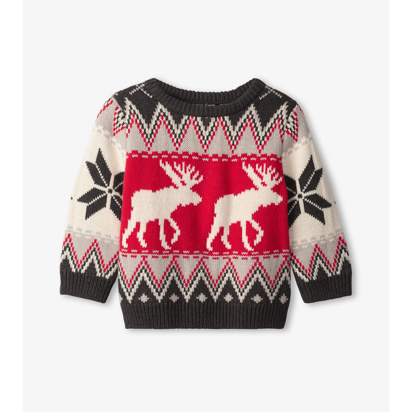 Arctic Fair Isle Crew Neck Baby Sweater-B Top-Graceful & Chic Boutique, Family Clothing Store in Waxahachie, Texas