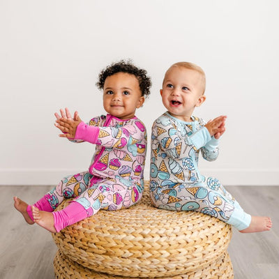 Little Sleepies - Pink Sweet Treats Bamboo Viscose Zippy | The Perfect Pair-G Footie-Graceful & Chic Boutique, Family Clothing Store in Waxahachie, Texas